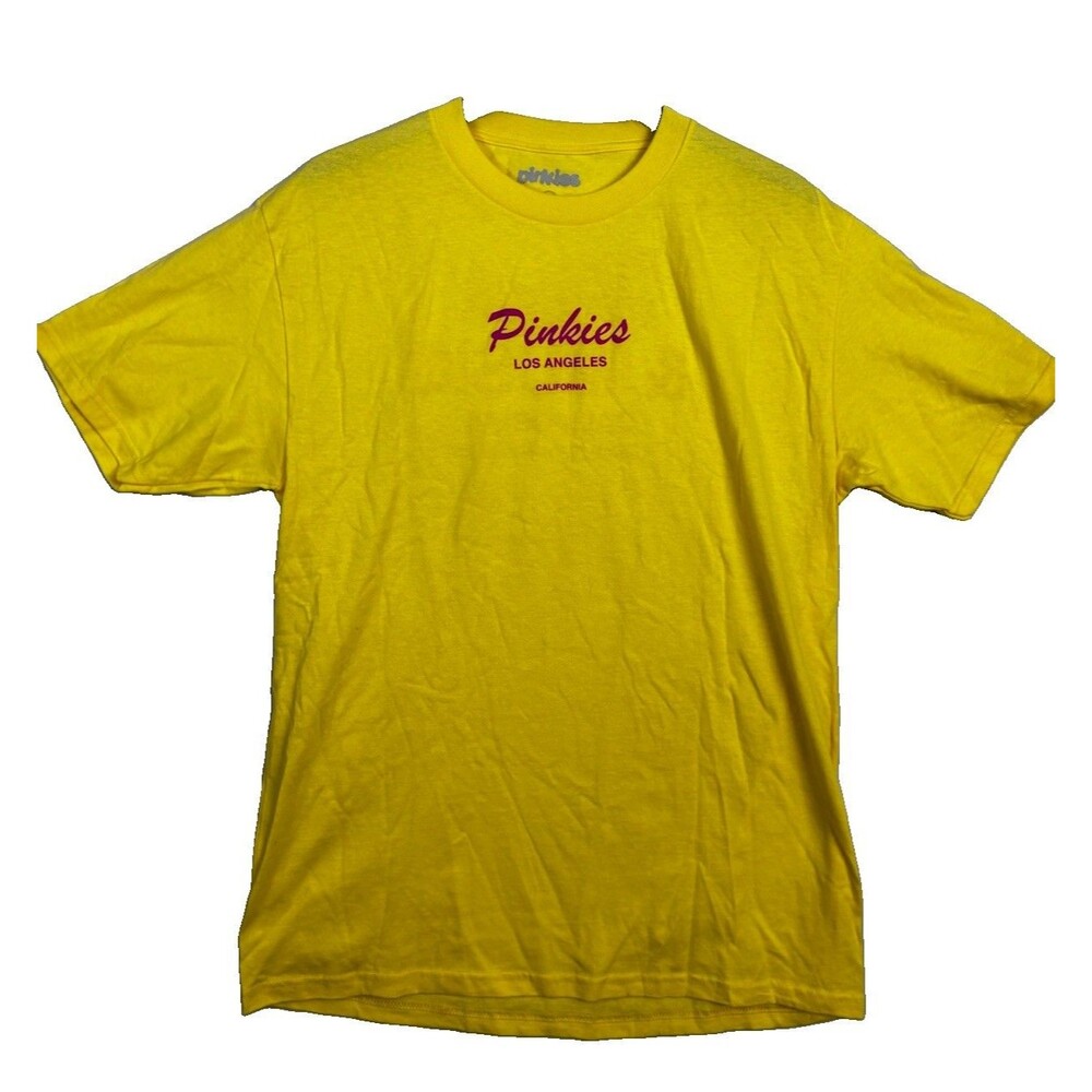Pinkies Los Angeles Weed & Music California Yellow Graphic T Shirt Men’s Large